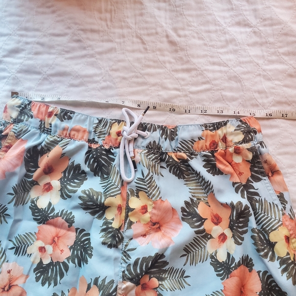 Empyre men's tropical floral Hawaii print swim board shorts size large - Picture 12 of 12